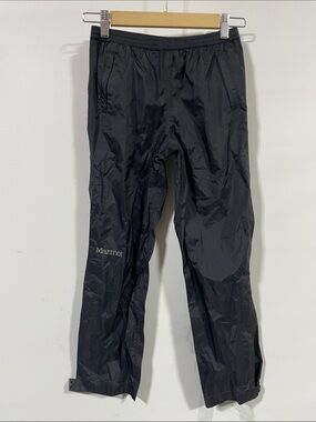 Marmot Black Kids Jogger Rain Pants